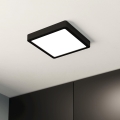 Eglo - LED-kattovalaisin kylpyhuoneeseen LED/17W/230V IP44 musta