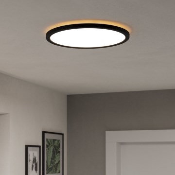 Eglo - LED-kattovalaisin kylpyhuoneeseen LED/18,5W/230V 2700K/4000K/6500K halkaisija 38,9 cm IP44 musta