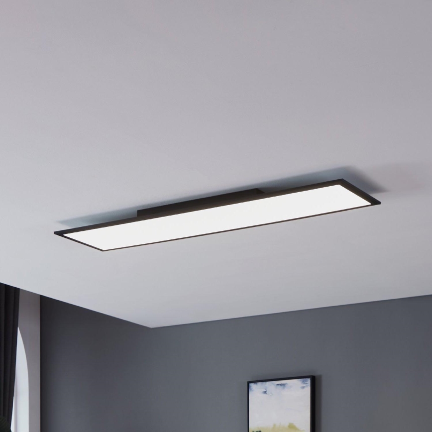 Eglo - LED-kattovalaisin LED/33W/230V 120x30 cm musta