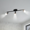 Eglo - LED-kohdevalaisin 3xGU10/2,8W/230V 3000K musta