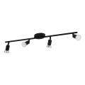 Eglo - LED-kohdevalaisin 4xGU10/2,8W/230V 3000K musta