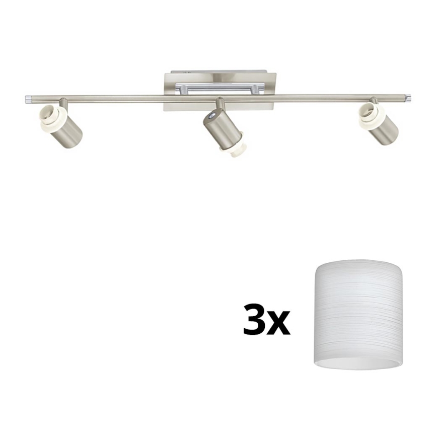 Eglo - LED-kohdevalaisin MY CHOICE 3xE14/40W/230V mattakromi/valkoinen