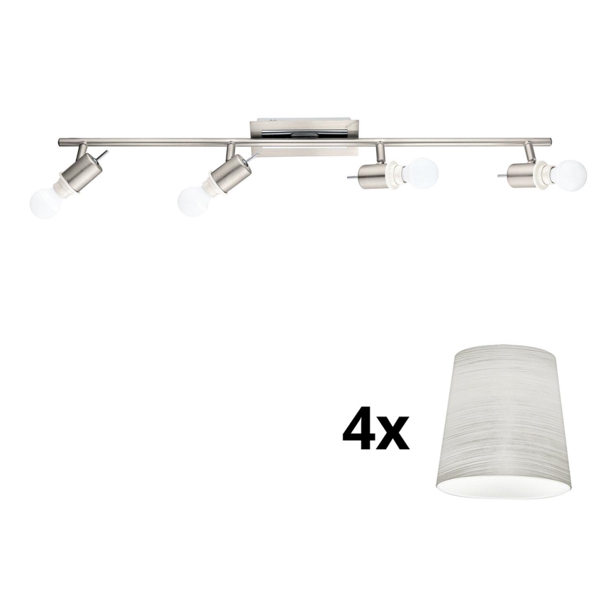 Eglo - LED-kohdevalaisin MY CHOICE 4xE14/4W/230V mattakromi/kerma