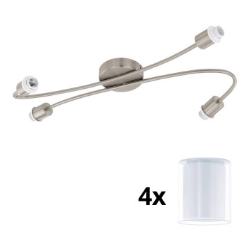 Eglo - LED-kohdevalaisin MY CHOICE 4xE14/4W/230V mattakromi/valkoinen