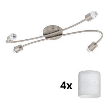 Eglo - LED-kohdevalaisin MY CHOICE 4xE14/4W/230V mattakromi/valkoinen
