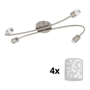 Eglo - LED-kohdevalaisin MY CHOICE 4xE14/4W/230V mattakromi/valkoinen