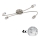 Eglo - LED-kohdevalaisin MY CHOICE 4xE14/4W/230V mattakromi/valkoinen/musta