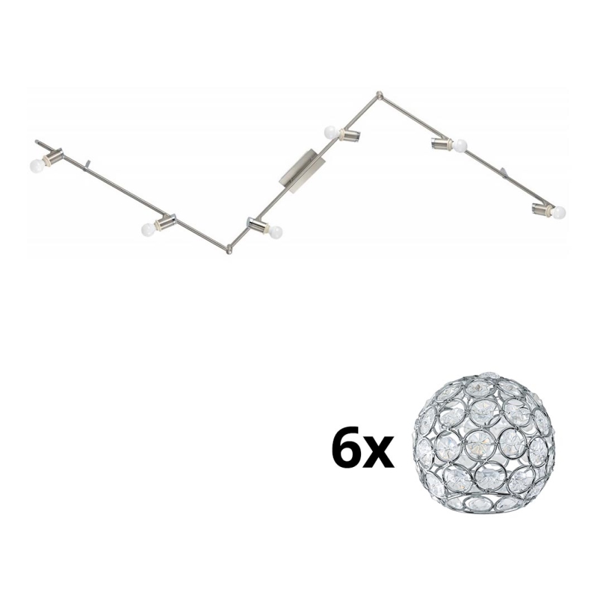 Eglo - LED-kohdevalaisin MY CHOICE 6xE14/4W/230V mattakromi
