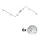 Eglo - LED-kohdevalaisin MY CHOICE 6xE14/4W/230V mattakromi/valkoinen/musta
