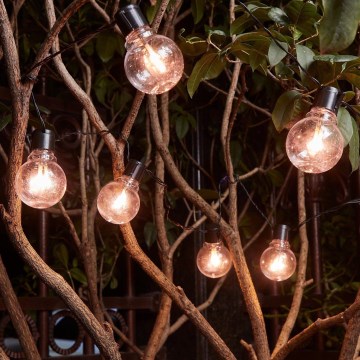 Eglo - LED Koristeketju ulkokäyttöön 16xLED/0,064W/24V IP44 musta