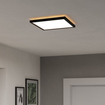 Eglo - LED-kylpyhuoneen kattovalaisin LED/13,4W/230V 2700/4000/6500K 29x29 cm IP44 musta