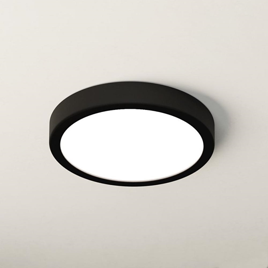 Eglo - LED-kylpyhuoneen kattovalaisin LED/17W/230V musta IP44 halkaisija 21 cm