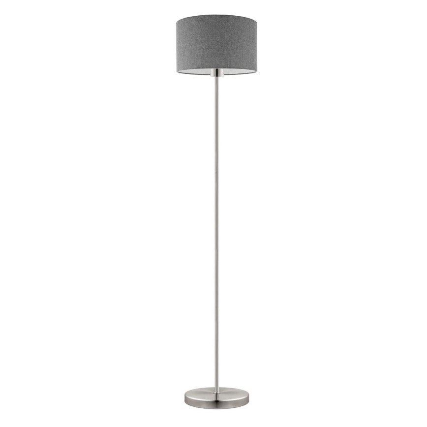 Eglo - LED  Lattialamppu TUNJA 1xE27/60W/230V mattakromi/harmaa
