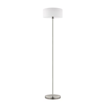 Eglo - LED  Lattialamppu TUNJA 1xE27/60W/230V mattakromi/valkoinen