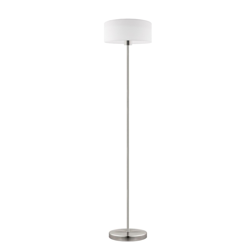 Eglo - LED  Lattialamppu TUNJA 1xE27/60W/230V mattakromi/valkoinen