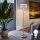 Eglo - LED  Lattialamppu TUNJA 1xE27/60W/230V mattakromi/valkoinen