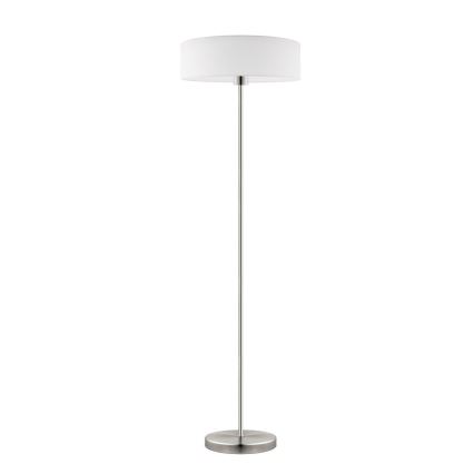 Eglo - LED  Lattialamppu TUNJA 1xE27/60W/230V mattakromi/valkoinen