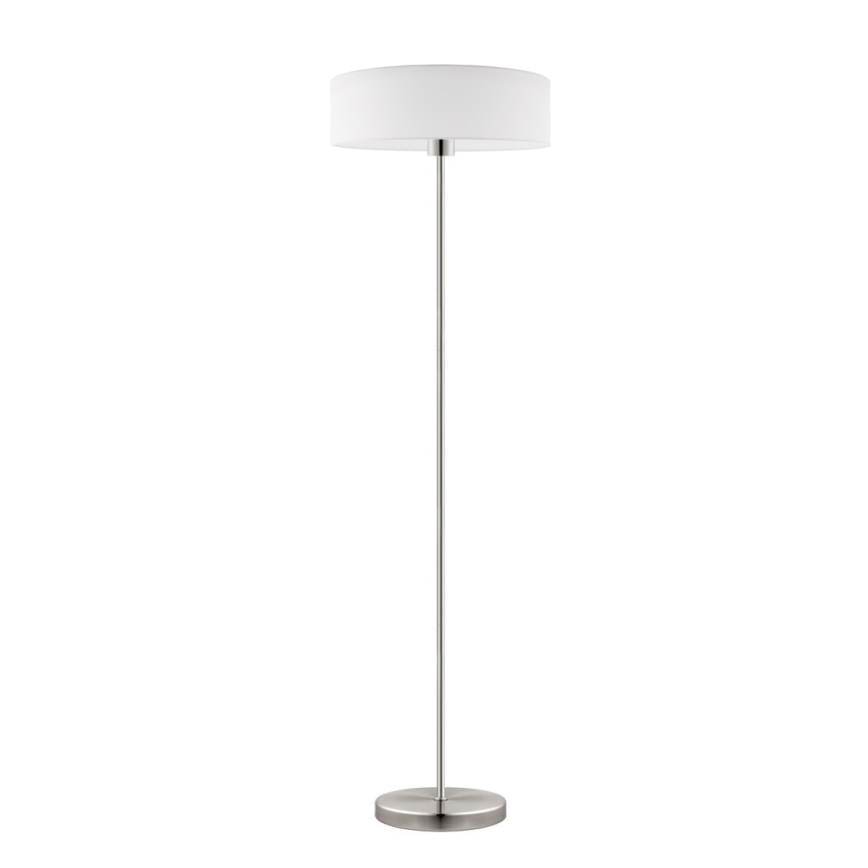 Eglo - LED  Lattialamppu TUNJA 1xE27/60W/230V mattakromi/valkoinen