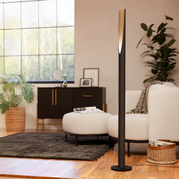 Eglo  - LED-lattiavalaisin 1xGU10/4,5W/230V 3000K musta/ruskea