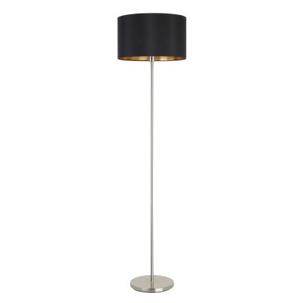 Eglo - LED-lattiavalaisin TUNJA 1xE27/60W/230V mattakromi/musta