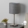 Eglo - LED-pöytävalaisin TUNJA 1xE27/60W/230V 26,5 cm mattakromi/harmaa