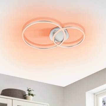 Eglo - LED RGB Himmennettävä pinta-asennettava kattokruunu LED/21,5W/230V 3000-6500K + kaukosäädin
