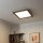 Eglo - LED RGB Himmennetty kiinteä paneeli SALOBRENA-C WOOD LED/24W/230V 2700-6500K 49,5x49,5 cm tummanruskea + kauko-ohjaus