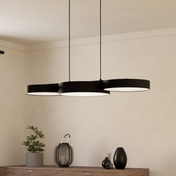 Eglo - LED RGBW Himmennettävä kattokruunu johdossa 3xLED/7,5W/230V 2700-6500K musta