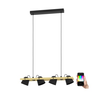 Eglo - LED RGBW Himmennettävä kattokruunu johdossa 4xLED/3,7W/230V 2700-6500K