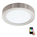 Eglo - LED RGBW himmennettävä kattovalaisin FUEVA-C LED/15,6W/230V Bluetooth