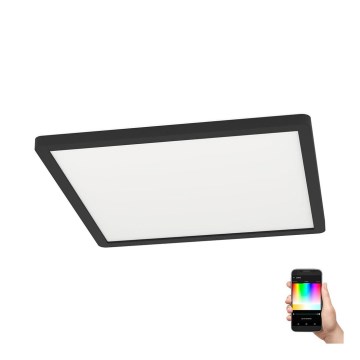 Eglo - LED RGBW Himmennettävä kattovalo LED/14,6W/230V musta ZigBee