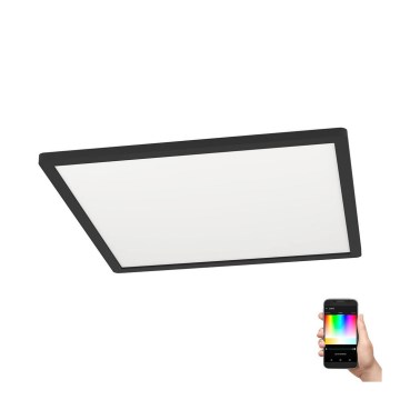 Eglo - LED RGBW Himmennettävä kattovalo LED/16,5W/230V musta ZigBee