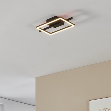 Eglo - LED RGBW Himmennettävä kattovalo LED/17W/230V 2700-6500K musta + kauko-ohjaus