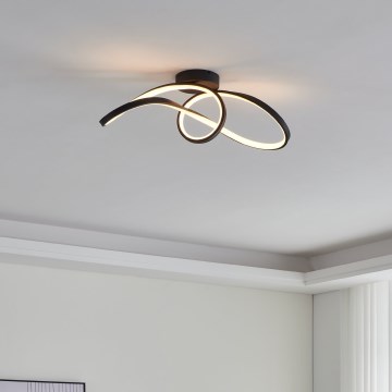 Eglo - LED RGBW Himmennettävä kattovalo LED/22W/230V 2700-6500K musta