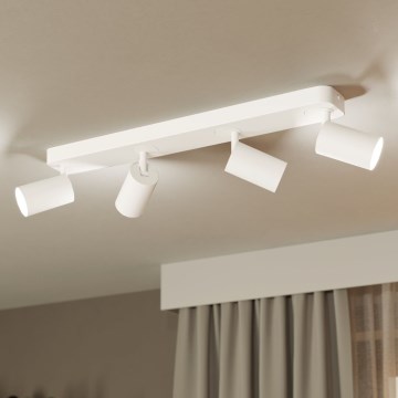 Eglo -LED RGBW Himmennettävä kohdevalo 4xGU10/4,9W/230V valkoinen
