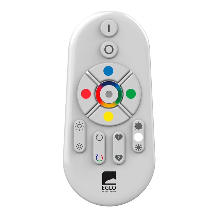 Eglo - LED RGBW himmennettävä pinta-asennettava paneeli SALOBRENA-C WOOD LED/34W/230V 2700-6500K 34x124 cm tummanruskea + kaukosäädin