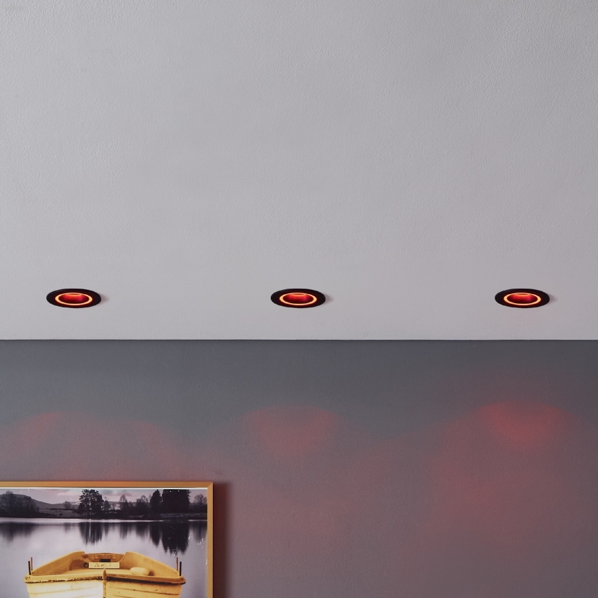 Eglo - LED RGBW Himmennettävä riippuva kattovalaisin LED/4,7W/230V musta