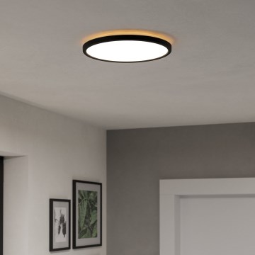 Eglo - LED RGBW Himmennettävä ulko katto kevyt LED/13,9W/230V 2700-6500K halkaisija 30 cm IP44 musta ZigBee
