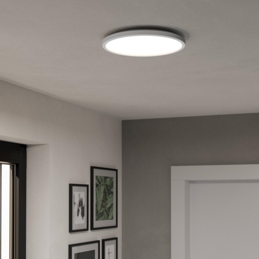 Eglo - LED RGBW Himmennettävä ulko katto kevyt LED/13,9W/230V 2700-6500K halkaisija 30 cm IP44 valkoinen ZigBee