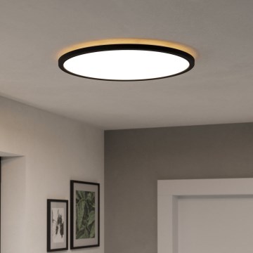 Eglo - LED RGBW Himmennettävä ulko katto kevyt LED/16,8W/230V 2700-6500K halkaisija 50 cm IP44 musta ZigBee