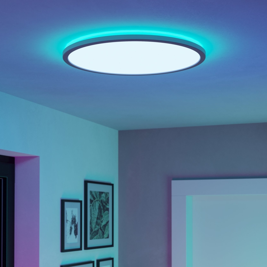 Eglo - LED RGBW Himmennettävä ulko katto kevyt LED/16,8W/230V 2700-6500K halkaisija 50 cm IP44 valkoinen ZigBee