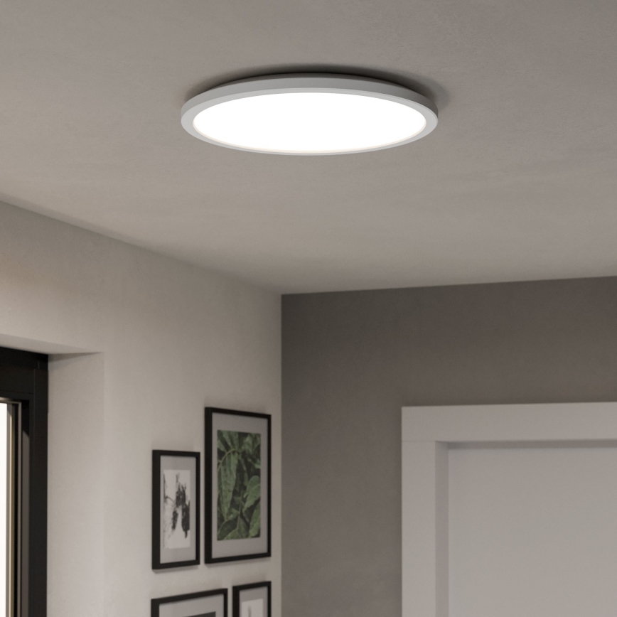 Eglo - LED RGBW Himmennettävä ulko katto kevyt LED/18,5W/230V 2700-6500K halkaisija 38,9cm IP44 valkoinen ZigBee