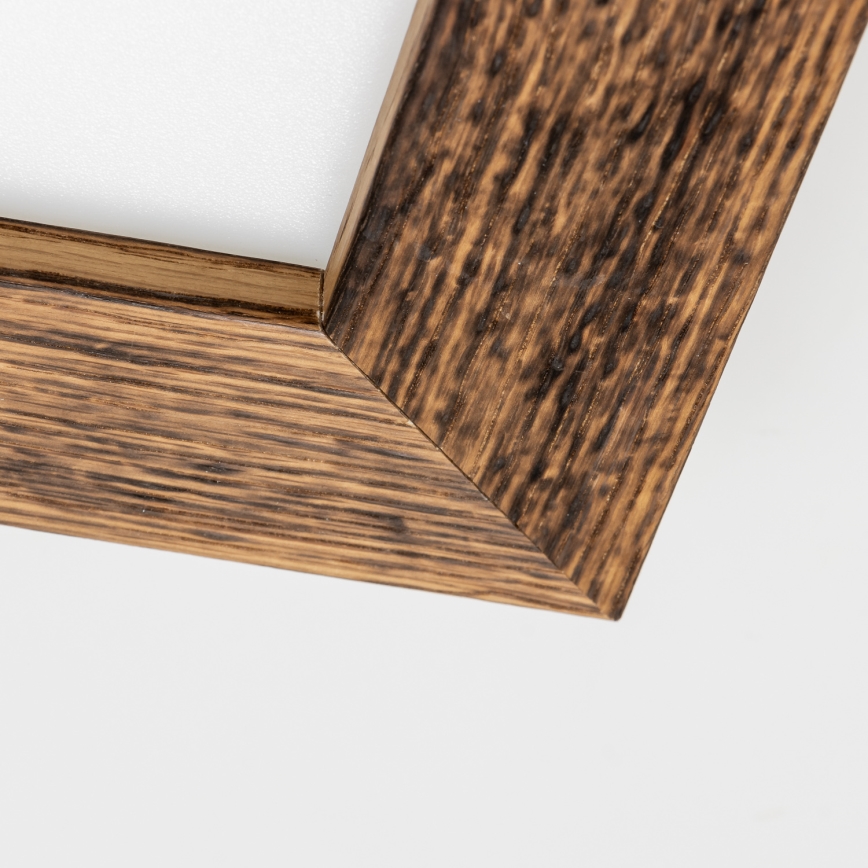 Eglo - LED RGBW Himmennetty kiinteä paneeli SALOBRENA-C WOOD LED/16W/230V 2700-6500K 34x34 cm ruskea + kauko-ohjaus