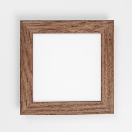 Eglo - LED RGBW Himmennetty kiinteä paneeli SALOBRENA-C WOOD LED/16W/230V 2700-6500K 34x34 cm tummanruskea + kauko-ohjaus