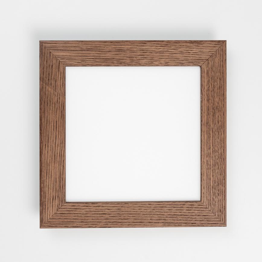 Eglo - LED RGBW Himmennetty kiinteä paneeli SALOBRENA-C WOOD LED/16W/230V 2700-6500K 34x34 cm tummanruskea + kauko-ohjaus