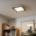 Eglo - LED RGBW Himmennetty kiinteä paneeli SALOBRENA-C WOOD LED/16W/230V 2700-6500K 34x34 cm ruskea + kauko-ohjaus