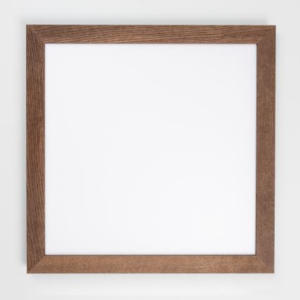 Eglo - LED RGBW Himmennetty kiinteä paneeli SALOBRENA-C WOOD LED/30,5W/230V 2700-6500K 64x64 cm tummanruskea + kauko-ohjaus