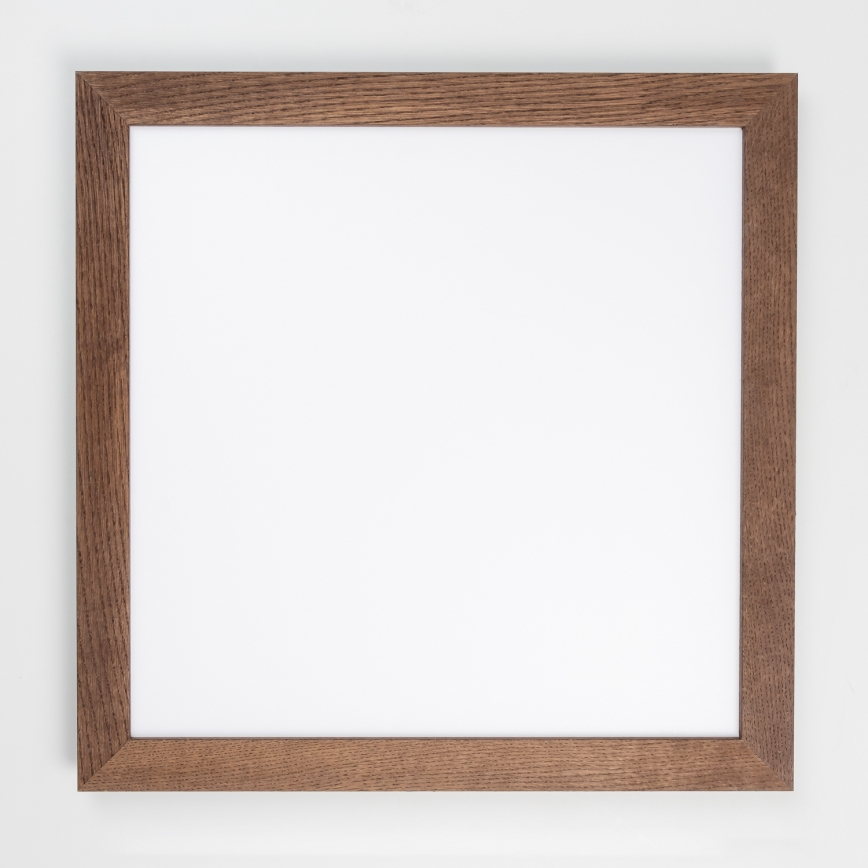 Eglo - LED RGBW Himmennetty kiinteä paneeli SALOBRENA-C WOOD LED/30,5W/230V 2700-6500K 64x64 cm tummanruskea + kauko-ohjaus