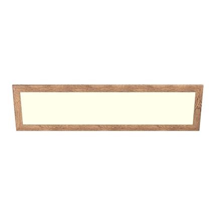 Eglo - LED RGBW himmennettävä pinta-asennettava paneeli SALOBRENA-C WOOD LED/34W/230V 2700-6500K 34x124 cm ruskea + kaukosäädin
