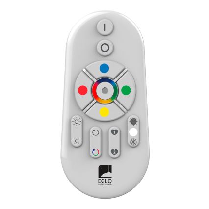 Eglo - LED RGBW himmennettävä pinta-asennettava paneeli SALOBRENA-C WOOD LED/34W/230V 2700-6500K 34x124 cm ruskea + kaukosäädin